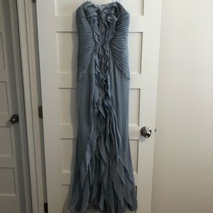 Adrianna Papell strapless floor length gown